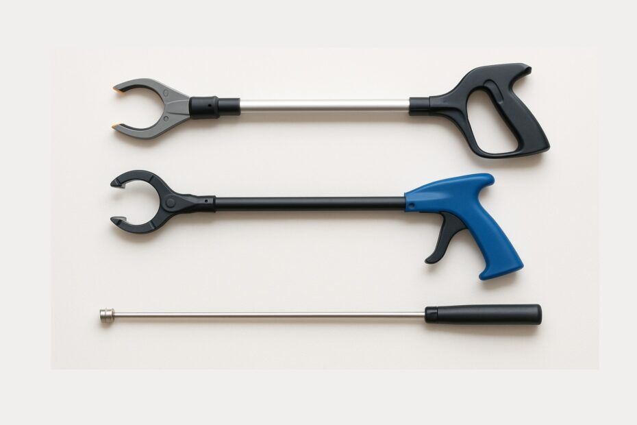 Three grabbing tools